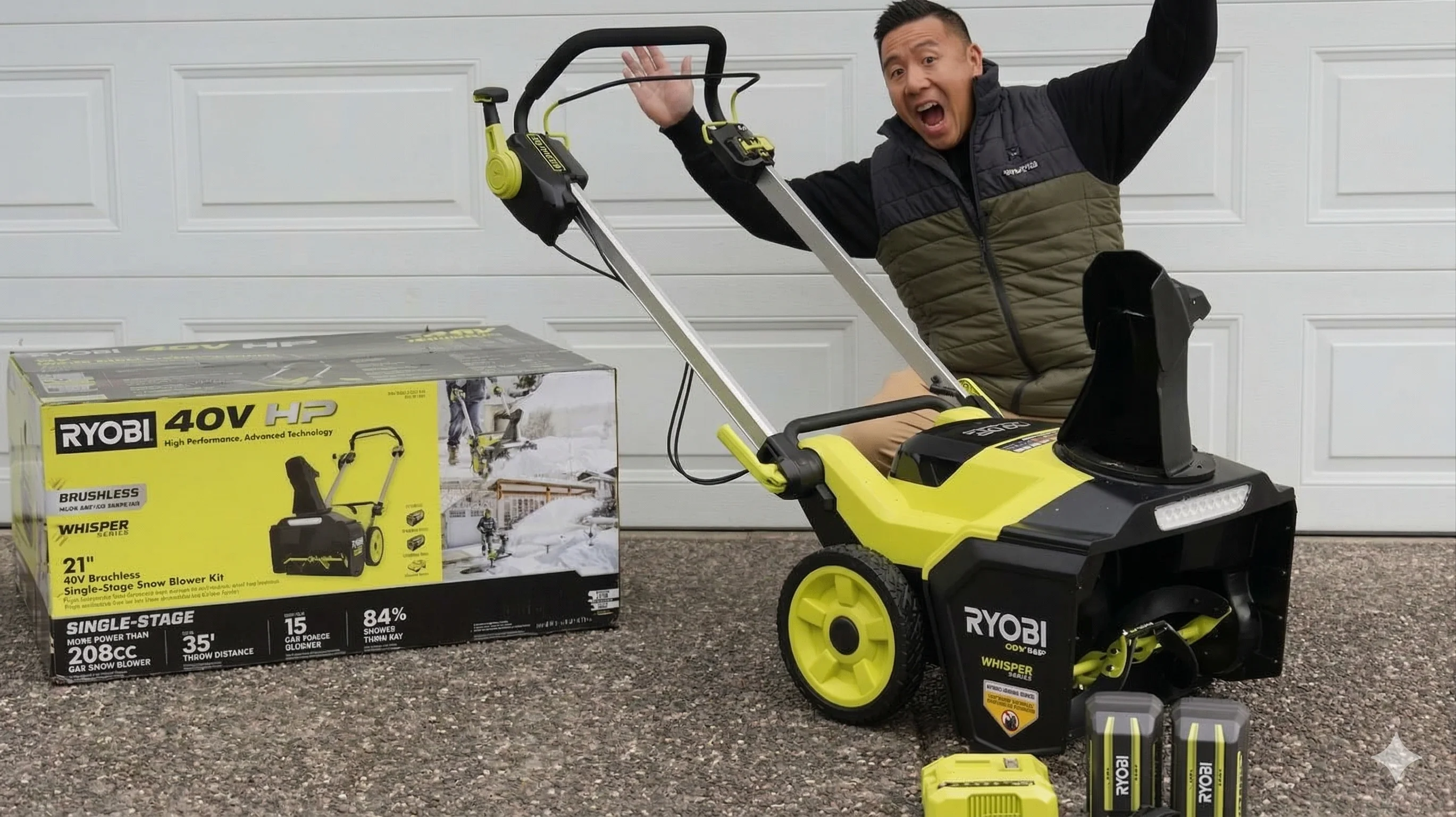 Ryobi 40V 21-Inch Brushless Snow Blower